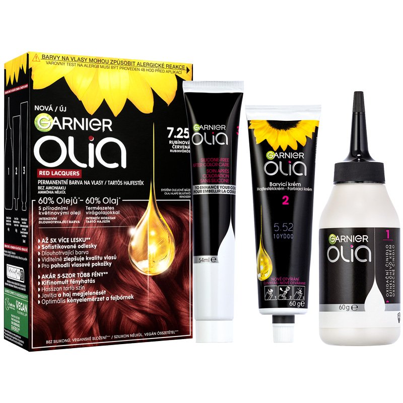 Olia 7.25 Rubínová červená - box